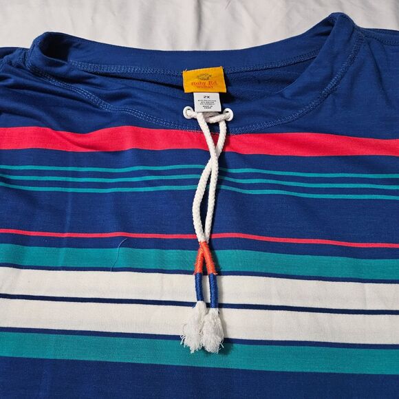 Ruby Rd. Womens Top Multi-Color Size 2X Polyester Blend 3/4 Sleeve Stretch - Picture 8 of 12